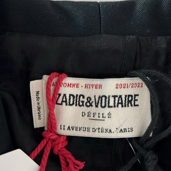 NWT Zadig & Voltaire Shawl Collar Jacket, black - Picture 9 of 13